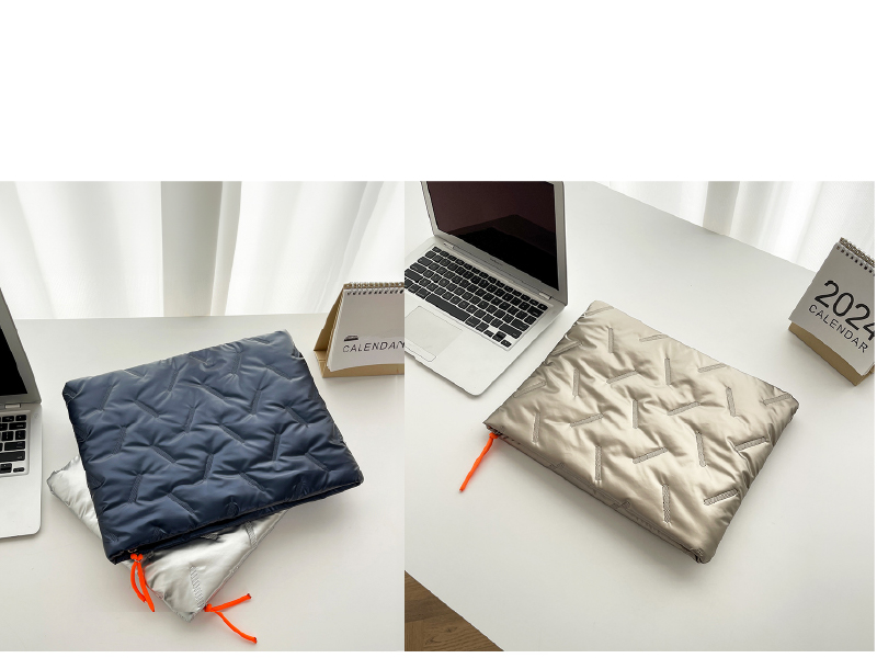 工廠訂製Y2K金屬光筆電包收納包內膽包電腦包-AA044