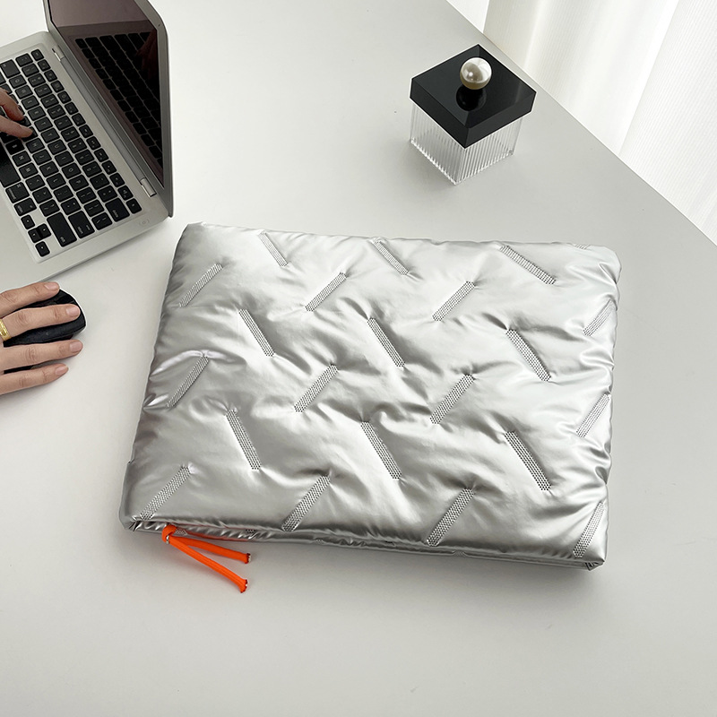 工廠訂製Y2K金屬光筆電包收納包內膽包電腦包-AA044