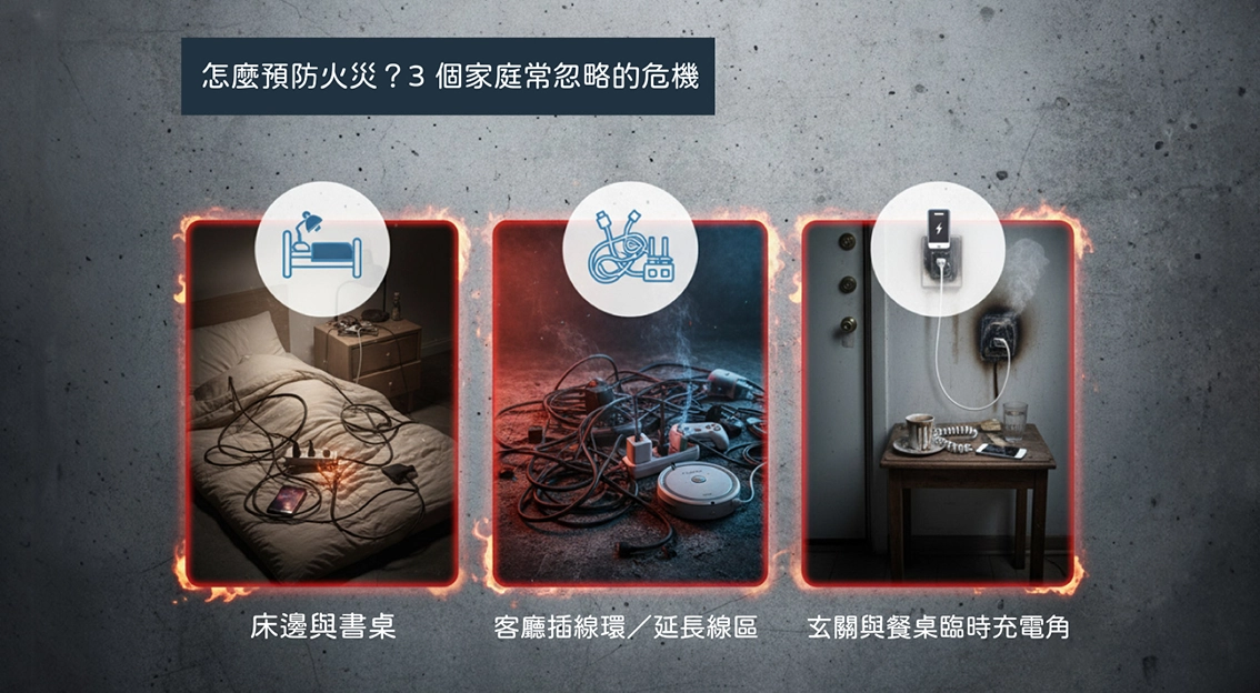 怎麼預防火災?3個家庭常忽略的危機
