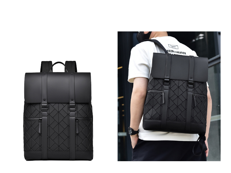 訂製三宅一生風格防水包筆電包雙肩包後背包-B199