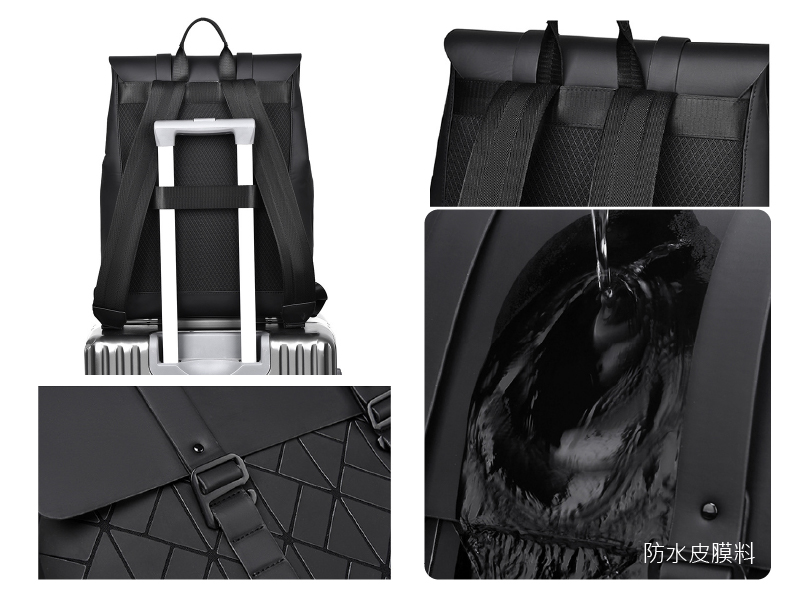 訂製三宅一生風格防水包筆電包雙肩包後背包-B199