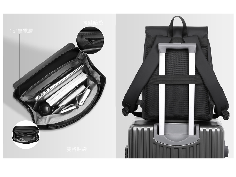 工廠代工經典筆電包雙肩包防水包後背包-B200