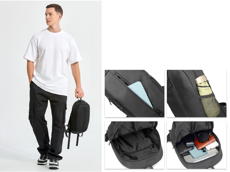 客製化休閒雙肩包勇包結綠品白沙屯後背包-B201