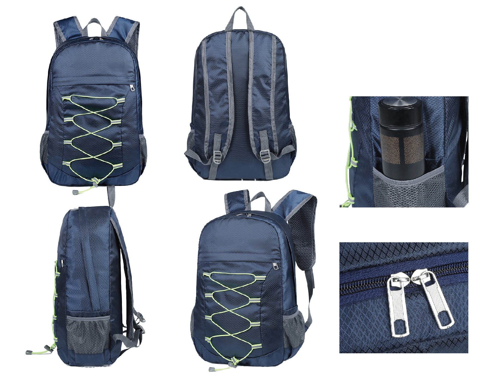 訂做休閒摺疊收納旅行運動登山後背包-C046