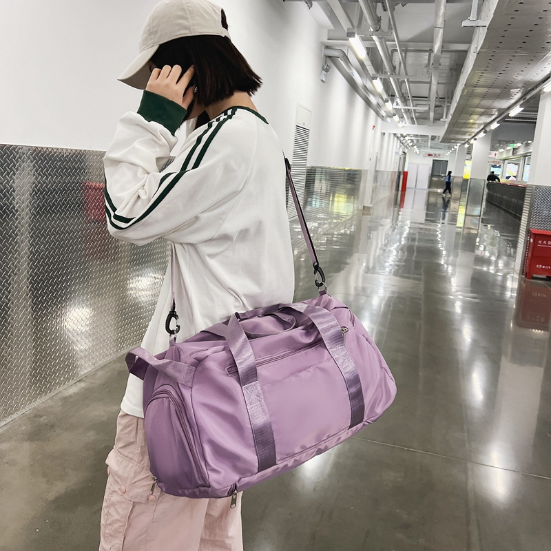 客製化韓系附鞋袋健身包運動旅行後背包-D102