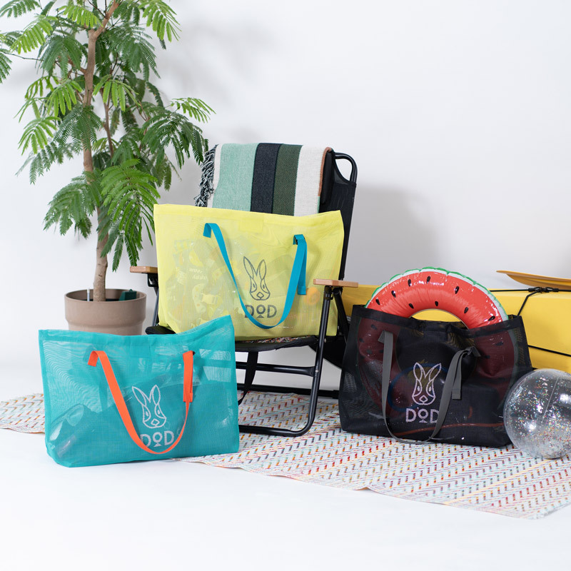 工廠訂製多巴胺色大容量肩背包沙灘包托特包環保袋-E121