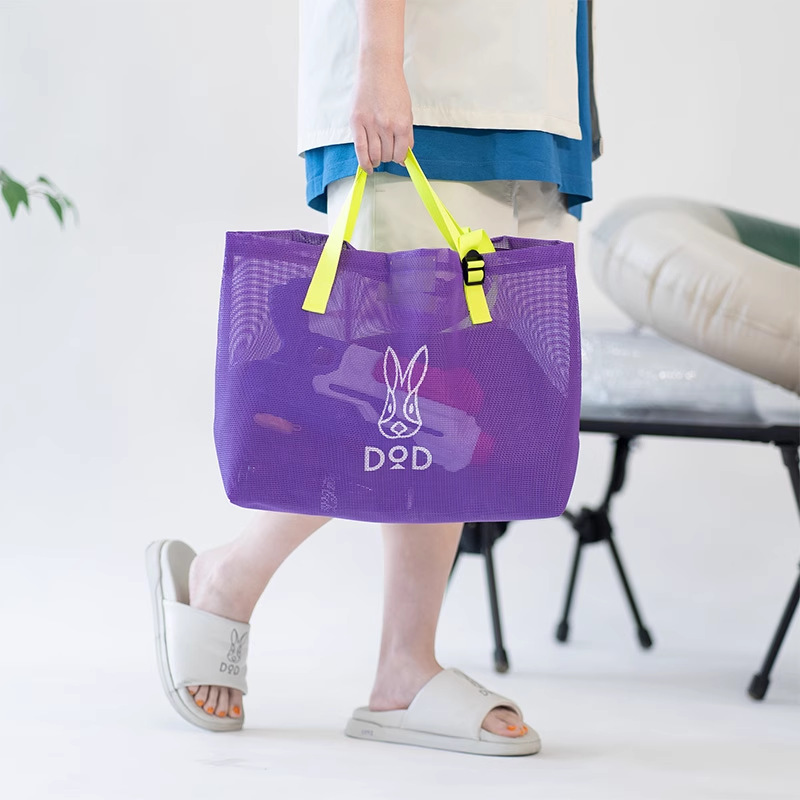 工廠訂製多巴胺色大容量肩背包沙灘包托特包環保袋-E121