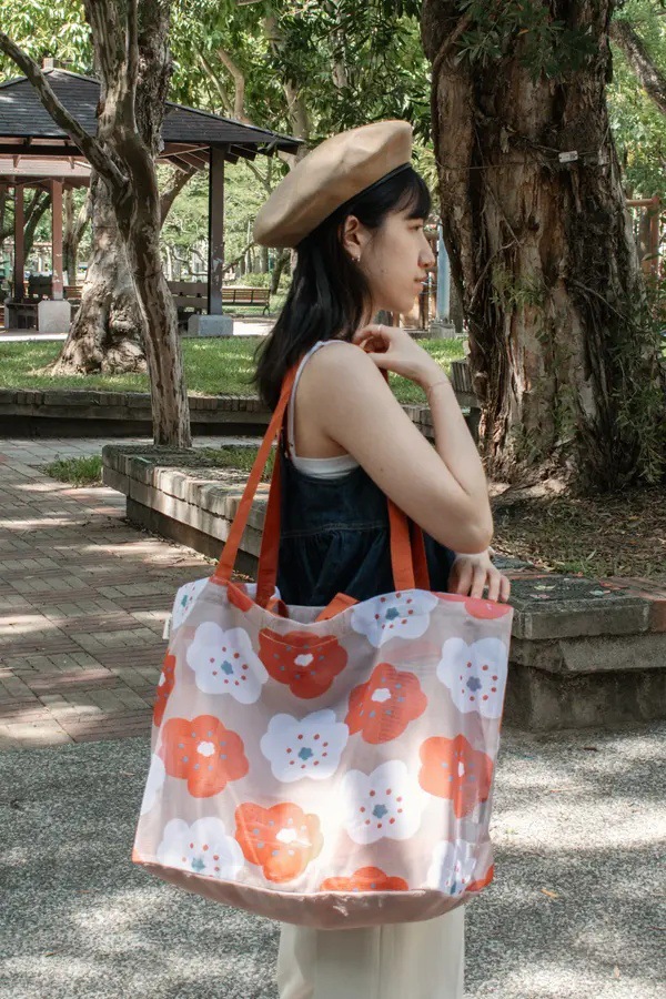 客製日系手提肩背兩用環保袋沙灘包托特包-E123