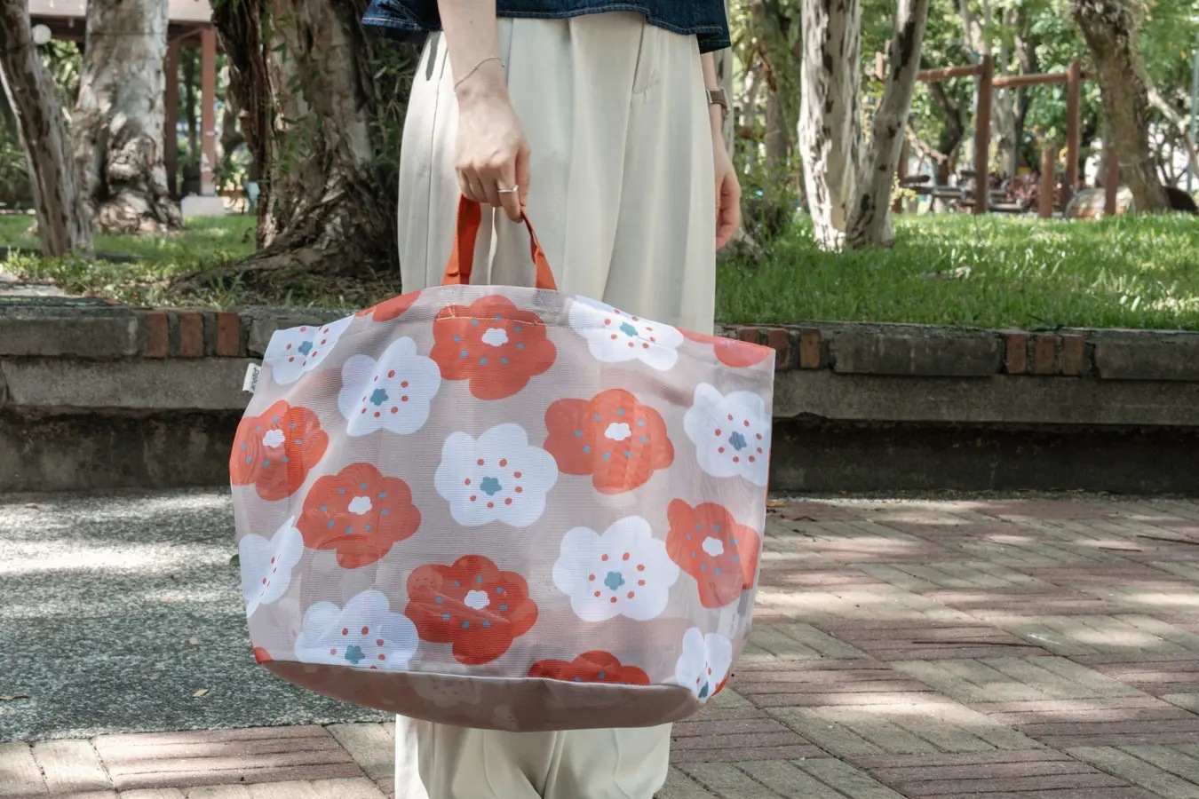 客製日系手提肩背兩用環保袋沙灘包托特包-E123