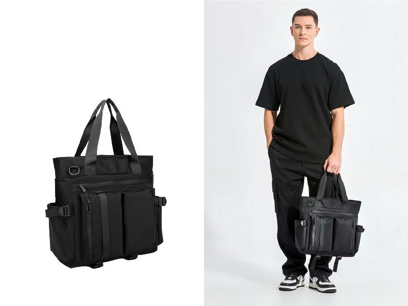 客製化經典大容量袋側背包旅行袋單肩包托特包-E125