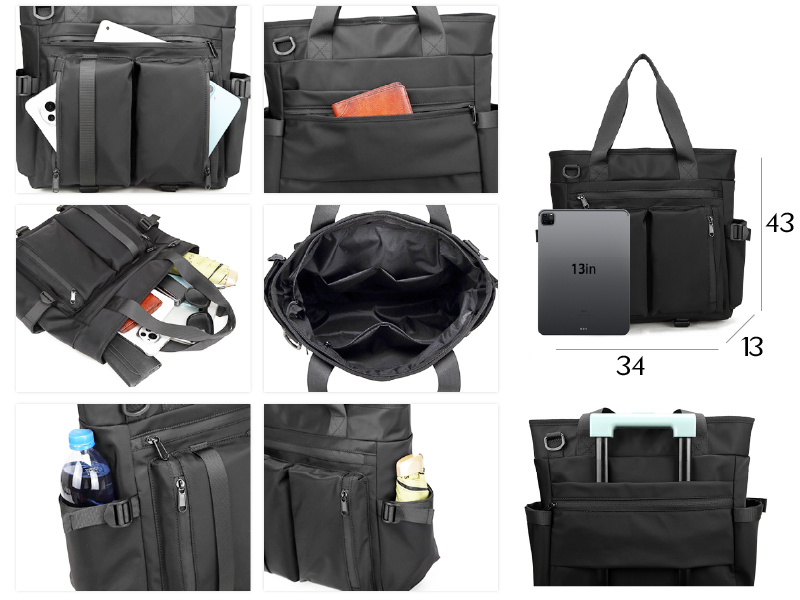 客製化經典大容量袋側背包旅行袋單肩包托特包-E125