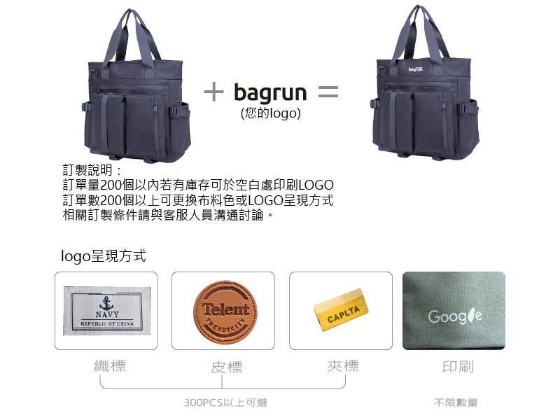 客製化經典大容量袋側背包旅行袋單肩包托特包-E125