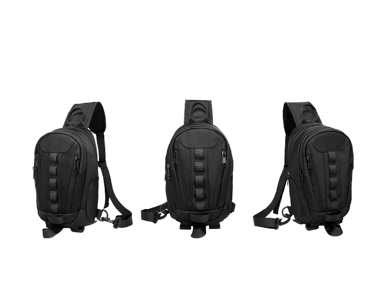 客製化都會工裝單肩胸包斜背包-G096