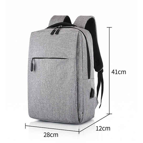 訂製簡約電腦雙肩後背包尺寸標示：28*12*41cm