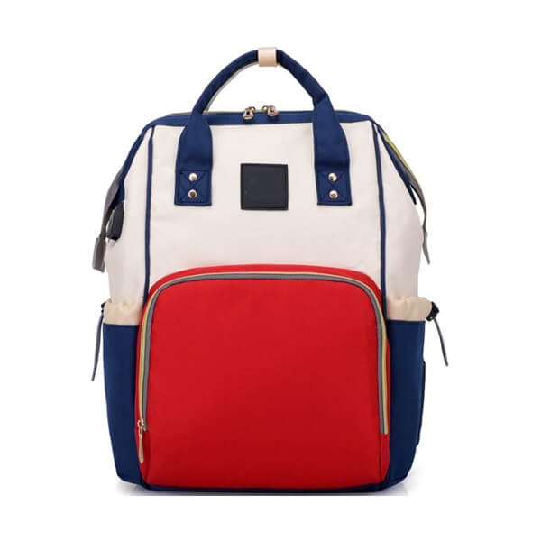 工廠訂製經典撞色媽媽包尿布包後背包奶瓶包雙肩包
