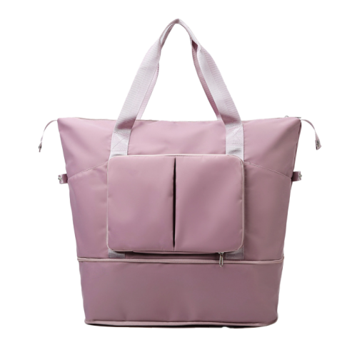 客製簡約可擴充運動提袋健身包旅行袋