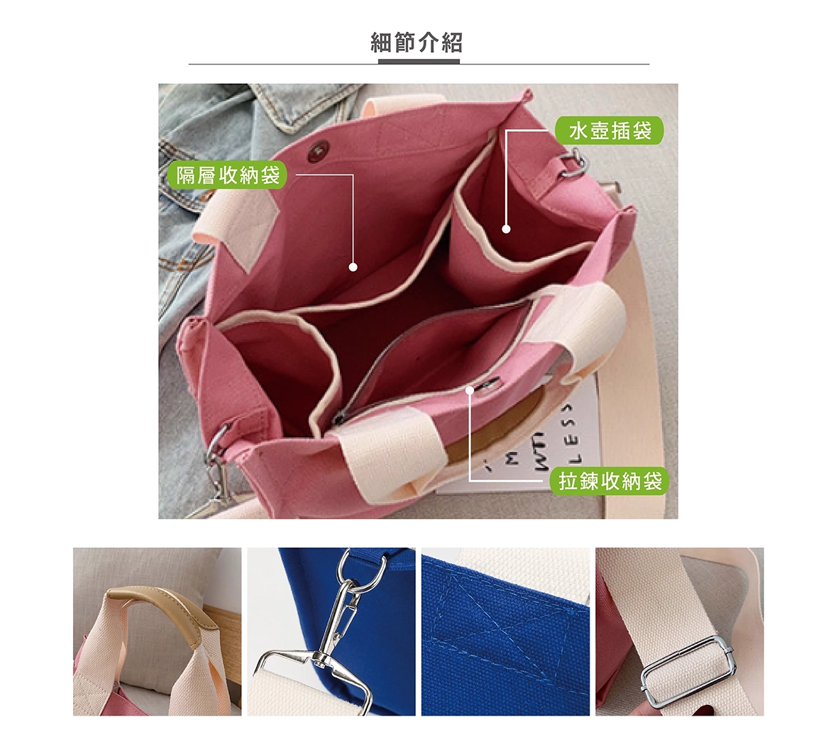 帆布托特包細節介紹
