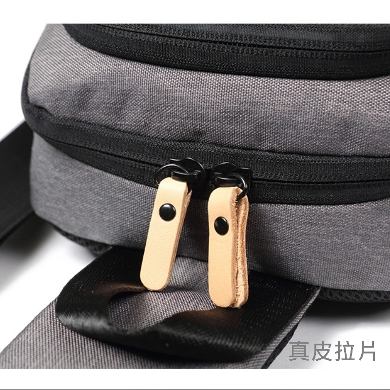 簡約單肩胸包主圖客製簡約單肩胸包G058台灣專業包包代工廠/拉鍊細節