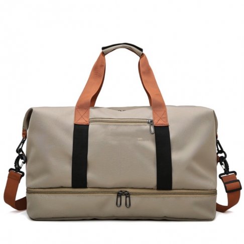 客製雅痞旅行袋運動包附鞋層健身包