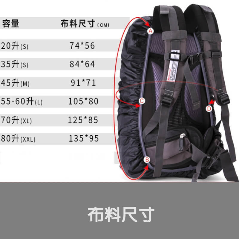 客製都會輕量防水雨罩 100%