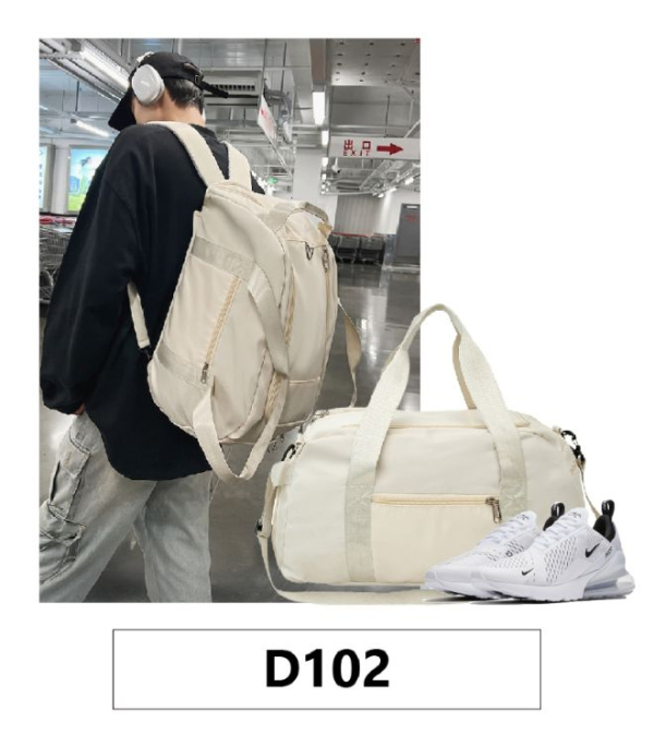 客製化韓系附鞋袋健身包運動旅行後背包