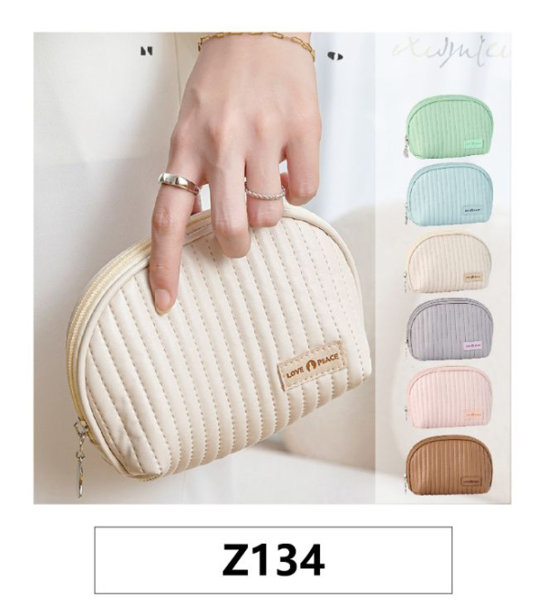 訂製輕甜盥洗包手拿包收納袋貝殼包化妝包