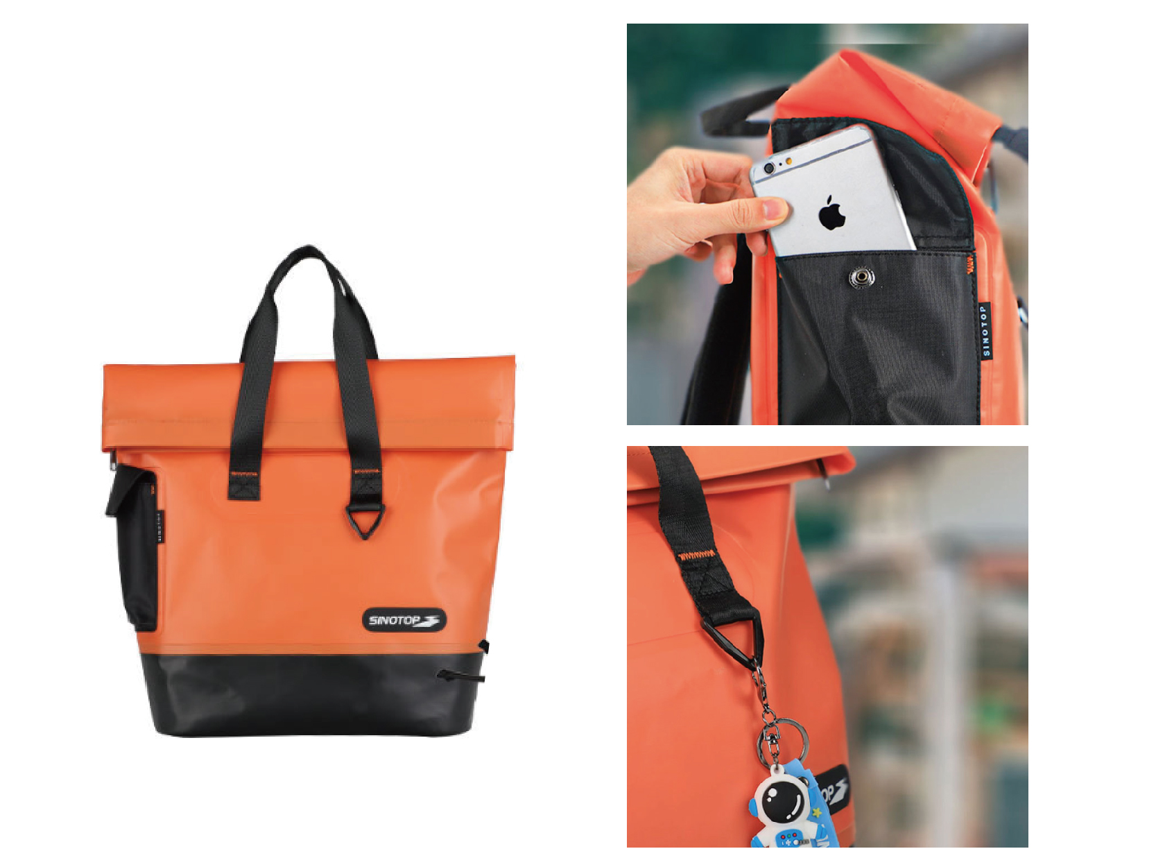 客製化簡約托特包後背包防水包-S021