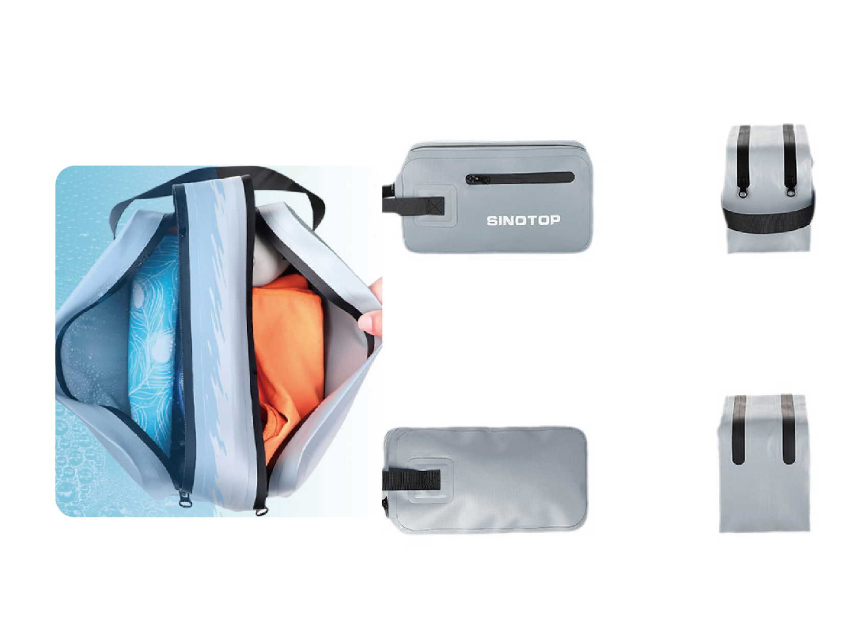 訂製經典防水盥洗包手提包收納包-S022