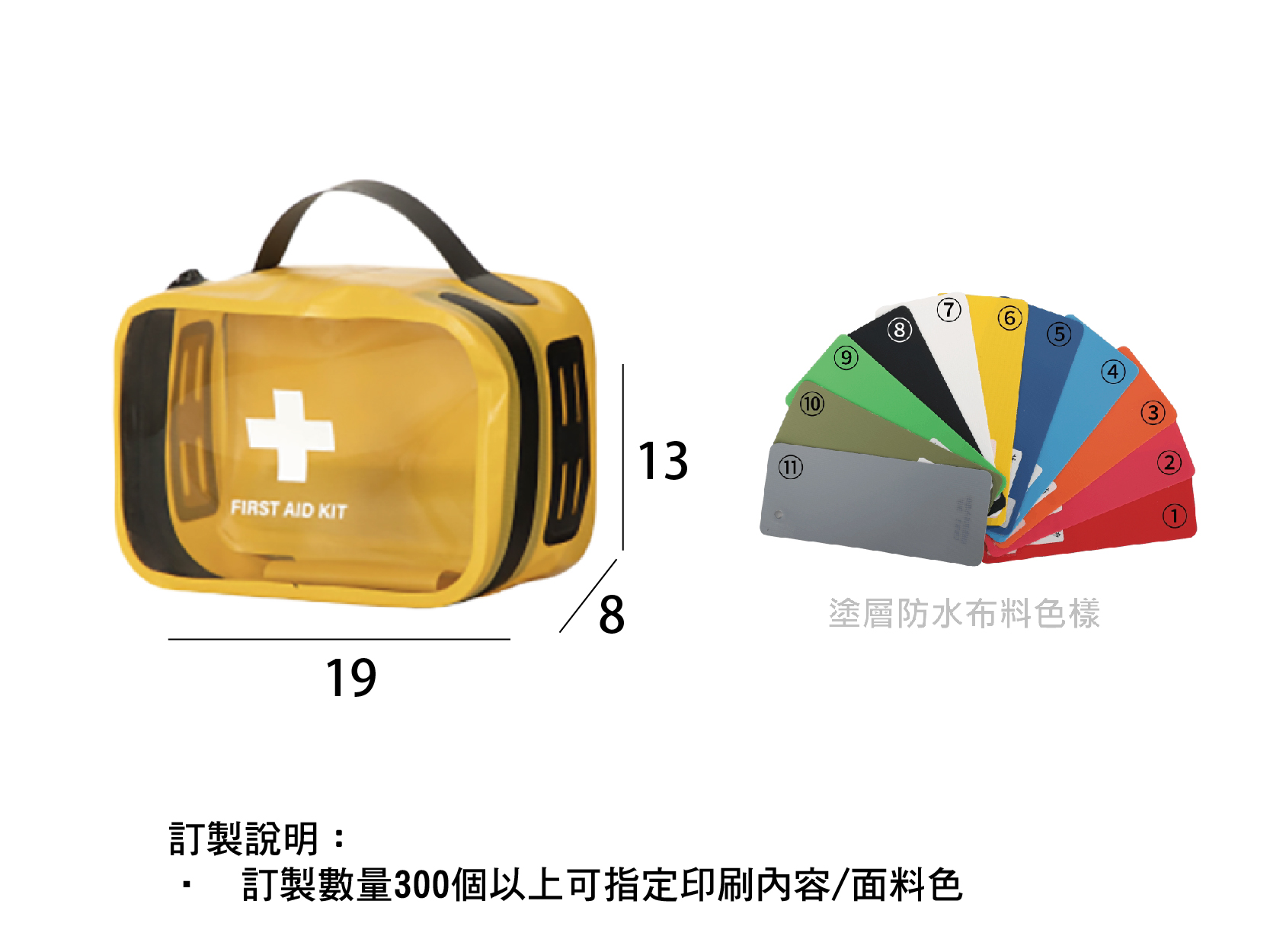 客製化日系防水盥洗包急救包收納袋-S024
