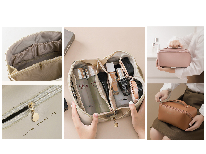 工廠訂製輕奢大容量盥洗包3C包收納袋化妝包-Z132