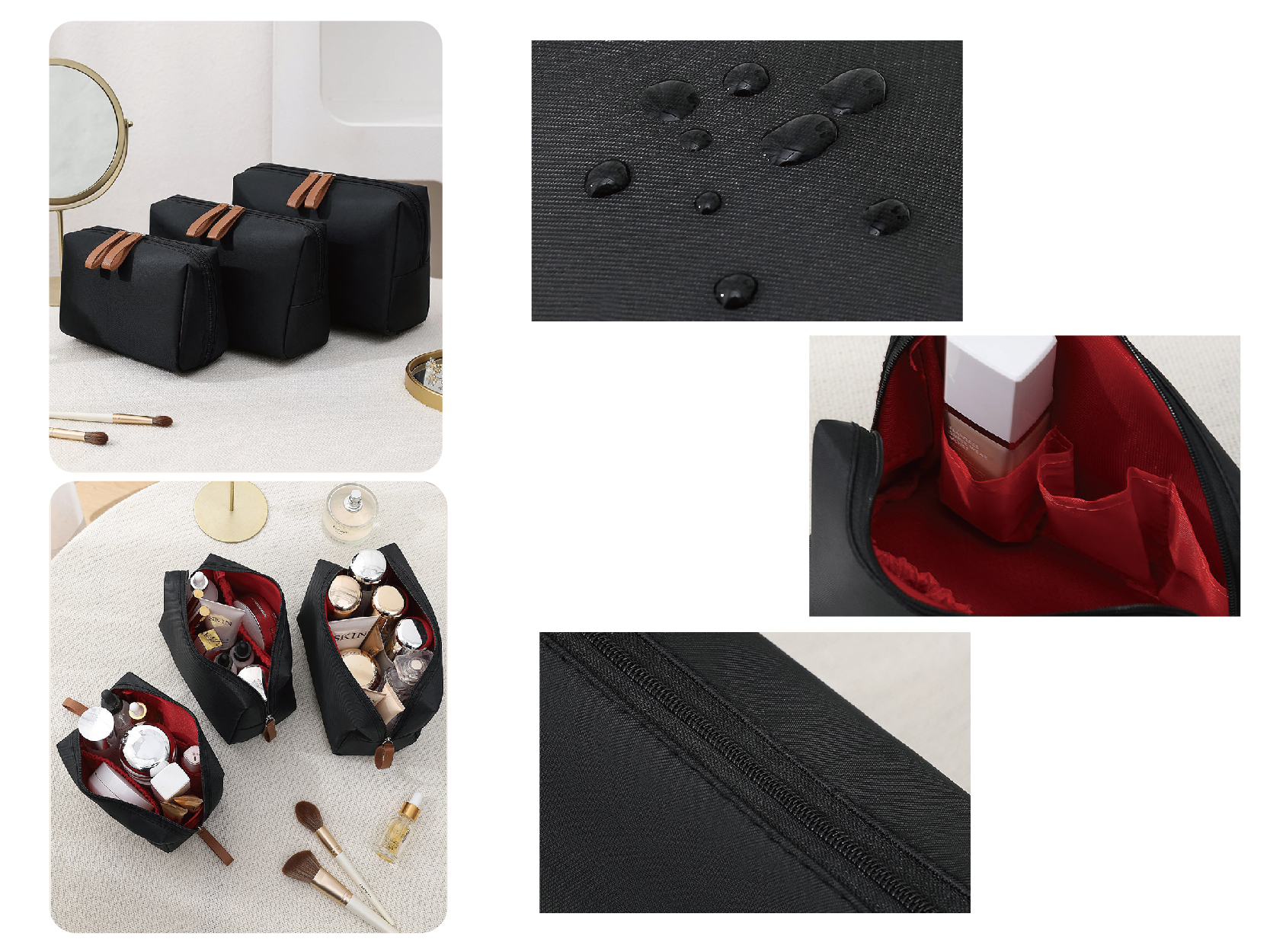 客製化都會風收納袋盥洗包3C包化妝包手拿包-Z136