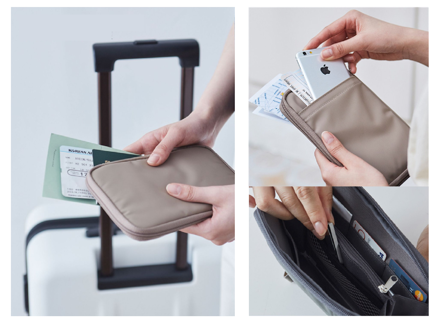 工廠代工簡約收納包零錢包卡包旅行護照包-Z141